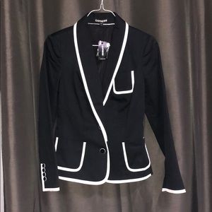 Perfect Condition Express black and white blazer